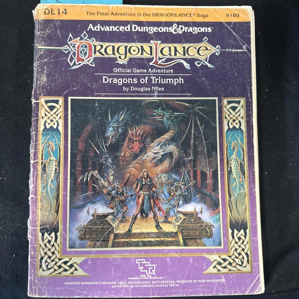 DL14 Dragons of Triumph Dungeons and Dragons Module DL14 TSR Complete